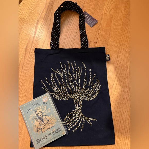 MinaLima Harry Potter Whomping Willow Tote Bag & Beedle The Bard Lined Journal - Picture 1 of 9
